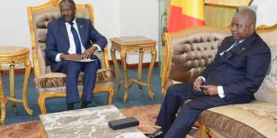 Le Président du Sénat le représentant spécial du secrétaire général des Nations unies pour l'Afrique Centrale