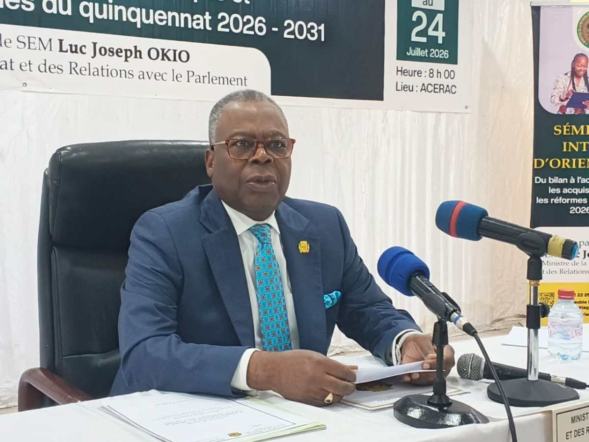 Réforme de l&rsquo;État : Luc Joseph Okio mobilise ses équipes pour accélérer les réformes du quinquennat&nbsp;2026-2031